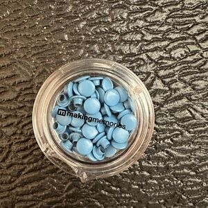 Making Memories Blue Scrapbooking Eyelet grommet accessories